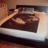 Struttura letto matrimoniale con contenitore