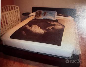 Struttura letto matrimoniale con contenitore