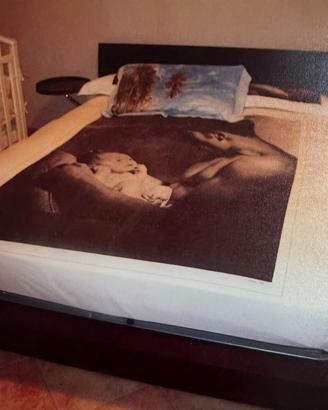 Struttura letto matrimoniale con contenitore