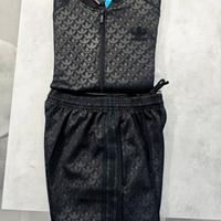 tuta Adidas nero su nero