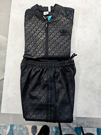 tuta Adidas nero su nero