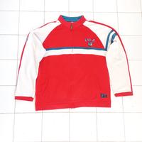 Fila Giacca Tuta Vintage Anni '90 Rossa Bianca Blu