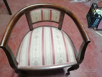poltroncina anni 30 stile liberty