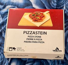 Kit Pietra per Pizza VESUVO + Pala legno – nuovo