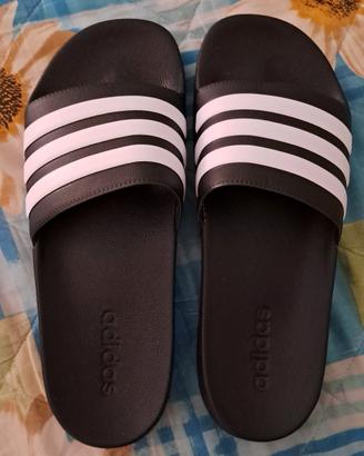 ciabatte Adidas nere taglia 46 nuove