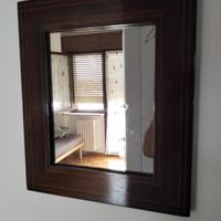 cornice con specchio in palissandro Carlo X