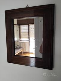 cornice con specchio in palissandro Carlo X