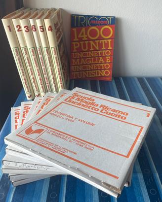 6  volumi scuola di maglia  anni 70/80