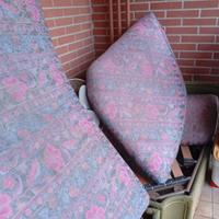 divano in bambù verde 