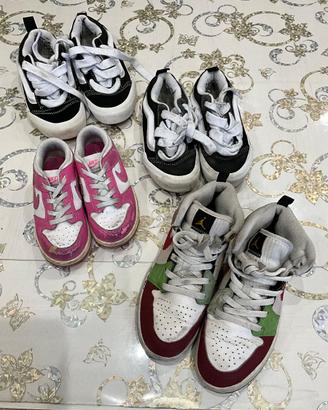 set scarpe bambino/a unisex numero 26/30.5/32.5/34