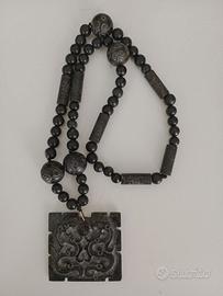 Collana in malachite