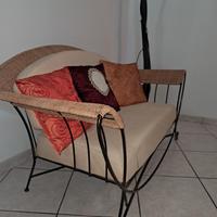 Divanetto in ferro battuto 