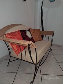 Divanetto in ferro battuto 