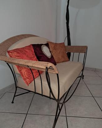 Divanetto in ferro battuto 