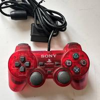 Controller PlayStation 2 Rosso Trasparente