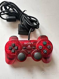 Controller PlayStation 2 Rosso Trasparente