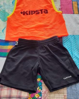 set 3 pezzi pantaloncini short tarmak pettorina ju