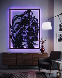 Sung jinwoo e Igris quadro in metallo solo levelin