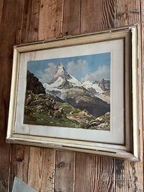 Quadro d’epoca Cervino