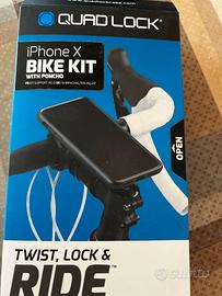 Supporto bici Quad Lock per iPhone X