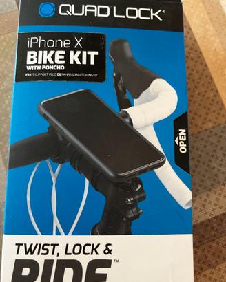 Supporto bici Quad Lock per iPhone X