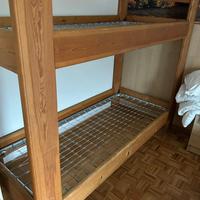 Letto castello di legno