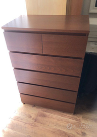 Cassettiera IKEA MALM 6 cassetti 80x123x48Smontata