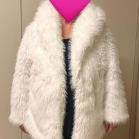 Pelliccia ecologica bianca NUOVA