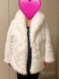 Pelliccia ecologica bianca NUOVA