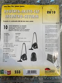 Sacchetti aspirapolvere Rowenta, Ariete + alt RW19