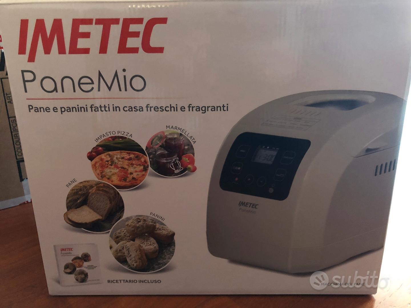 Macchina del pane PANEMIO per pane e pizza. Ricettario Imetec