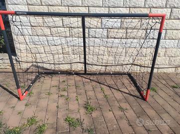 Porta con rete da calcio Kipsta