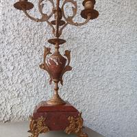 Coppia candelabri rinascimentali fine 800