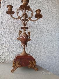 Coppia candelabri rinascimentali fine 800