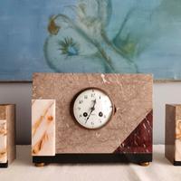 Orologio da tavolo Decò in marmo