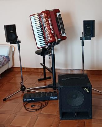 Fisarmonica “Borgna Super” + set Midi & Audio