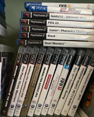 Giochi ps2, ps2, ps4 e wii nintendo