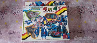 giocattolo robot 4 in 1 stile transformers vintage