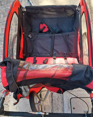 Carrello bimbi da trainare con la bici