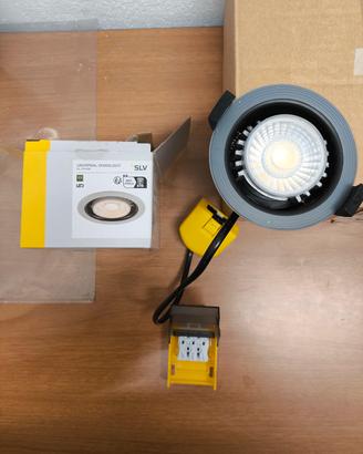 FARETTI DA INCASSO SLV DL,PHASE CON CORNICE GOLD