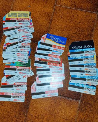 Lotto schede telefoniche anni 90 2000