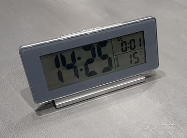 Orologio da tavolo con termometro e sveglia