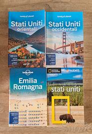 Lotto di 4 Lonely Planet 3 USA e 1 Emilia Romagna 