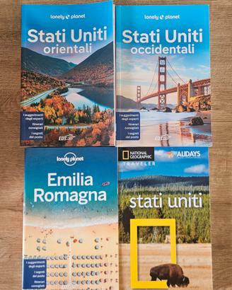 Lotto di 4 Lonely Planet 3 USA e 1 Emilia Romagna 