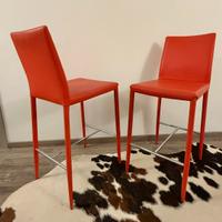 Coppia sgabelli in similpelle - Airnova mod. Beo