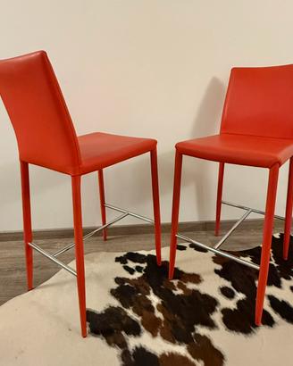 Coppia sgabelli in similpelle - Airnova mod. Beo