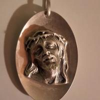 Ciondolo Sacro in Argento 925 - Volto di Cristo 