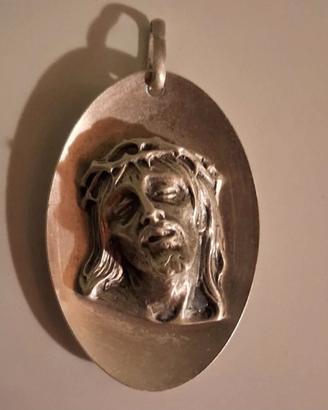 Ciondolo Sacro in Argento 925 - Volto di Cristo 