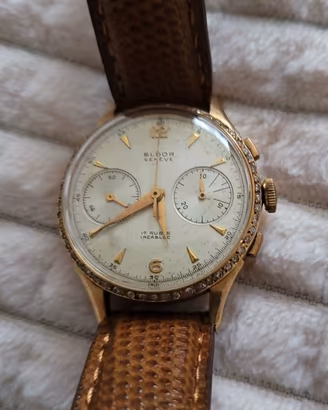 Eldor Geneve Cronografo oro 18kt con diamanti 2,5c