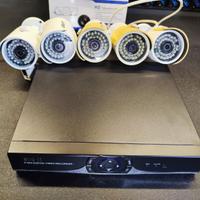 Kit videosorveglianza, 5 telecamere + DVR
